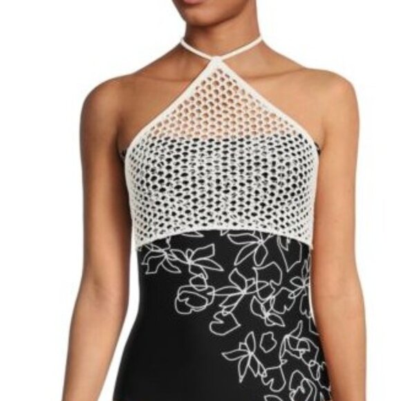 WeWoreWhat Fishnet Crochet Halter Top - Picture 7 of 9